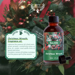 SALKING Christmas Wreath soaps and candles, enrich DIY projects with seasonal fragrance.