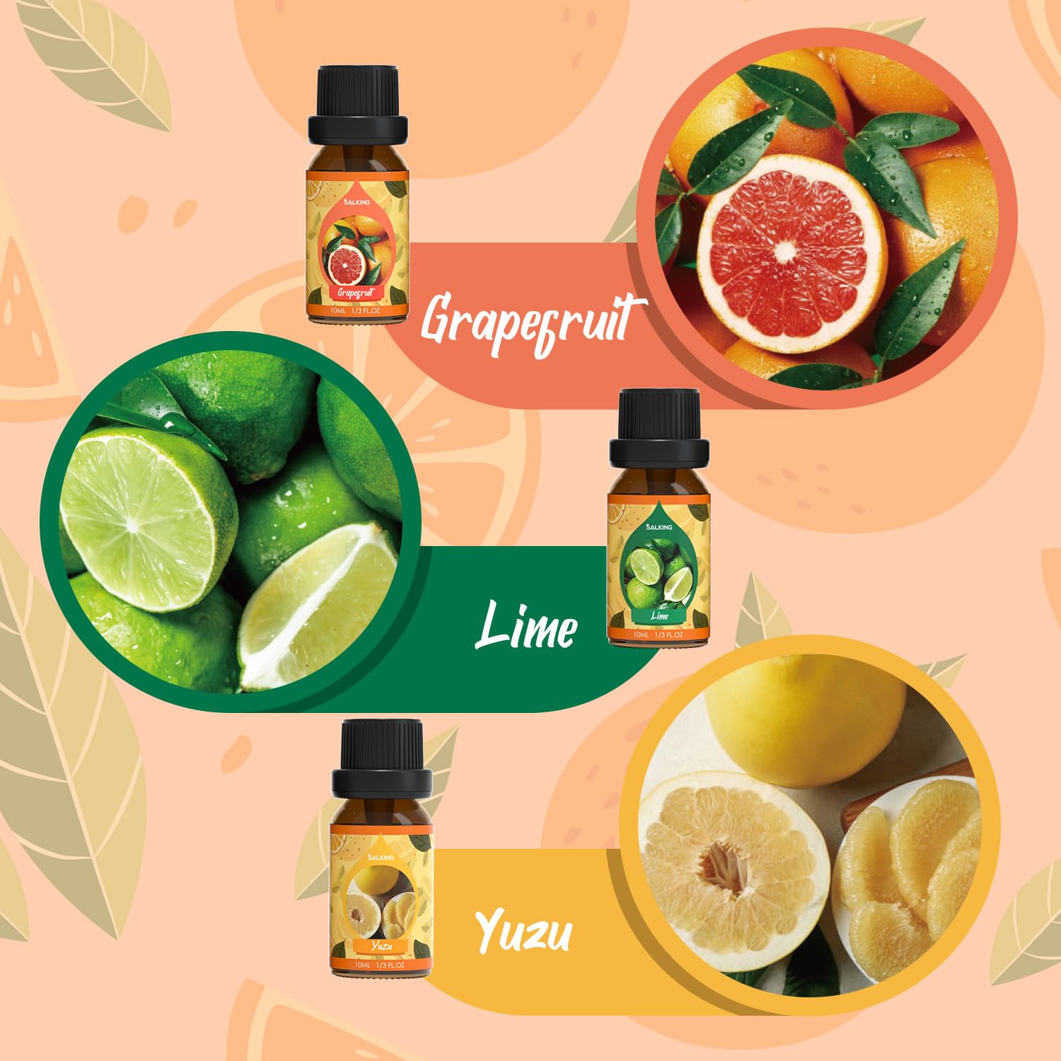 SALKING Citrus Burst Grapefruit bottle great for energizing citrus blends.