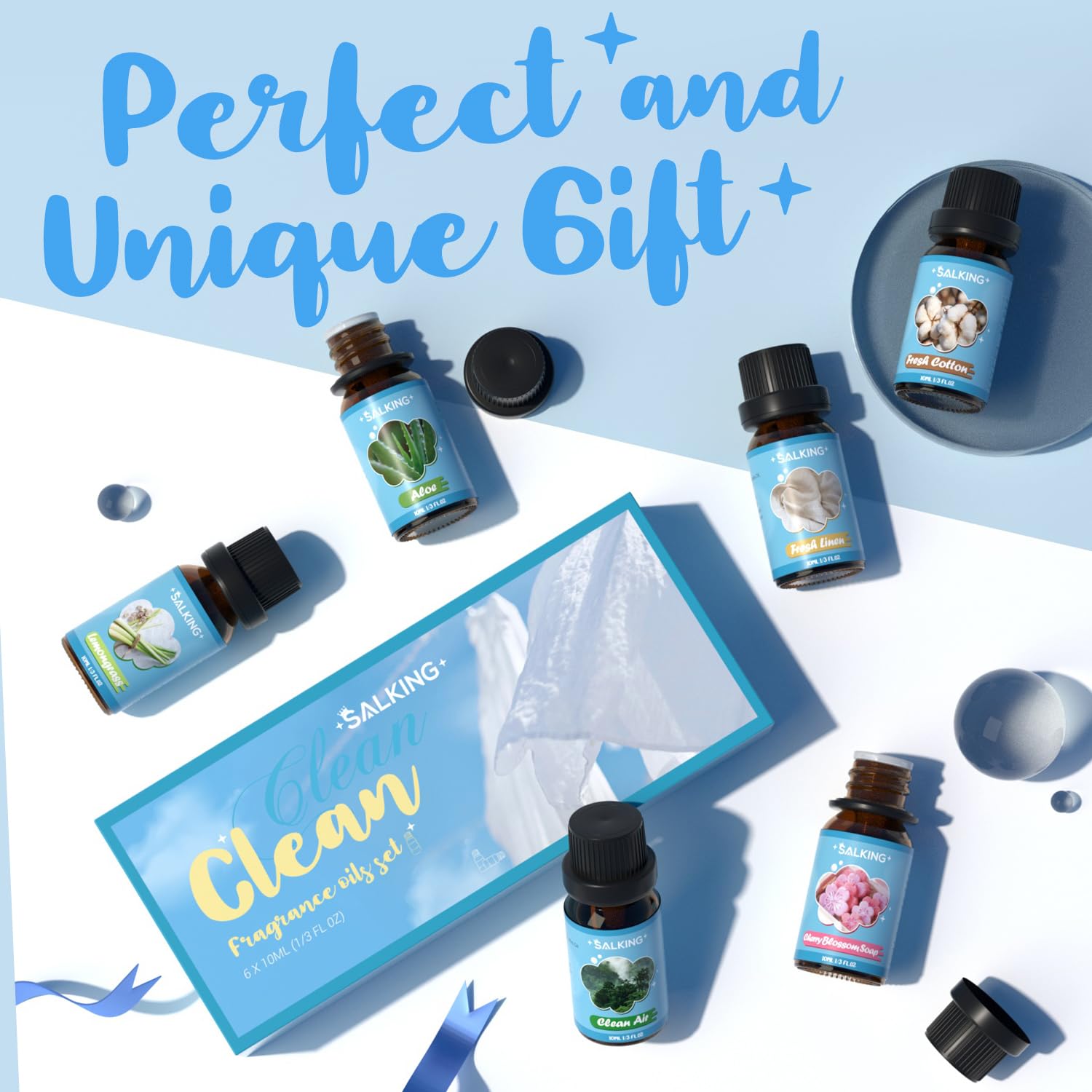SALKING Clean Air diffuser oil bottle helps create a sense of fresh air in rooms