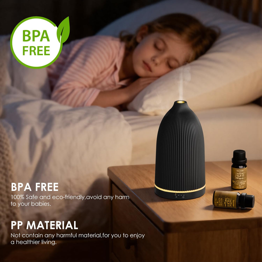 SALKING diffuser intermittent mist mode (30s on/30s off) for gentler aroma