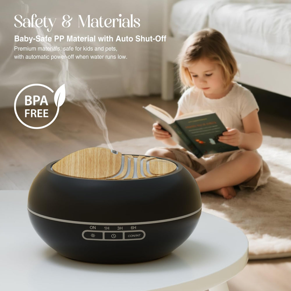 SALKING diffuser 7 LED night light adds ambient glow.