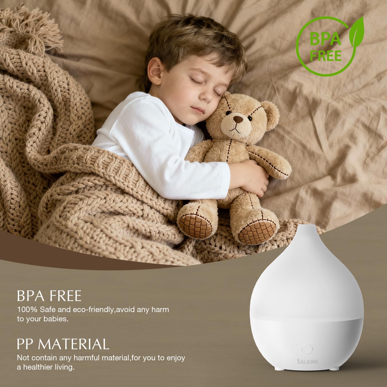 SALKING diffuser night-light mood setting aids relaxation routines