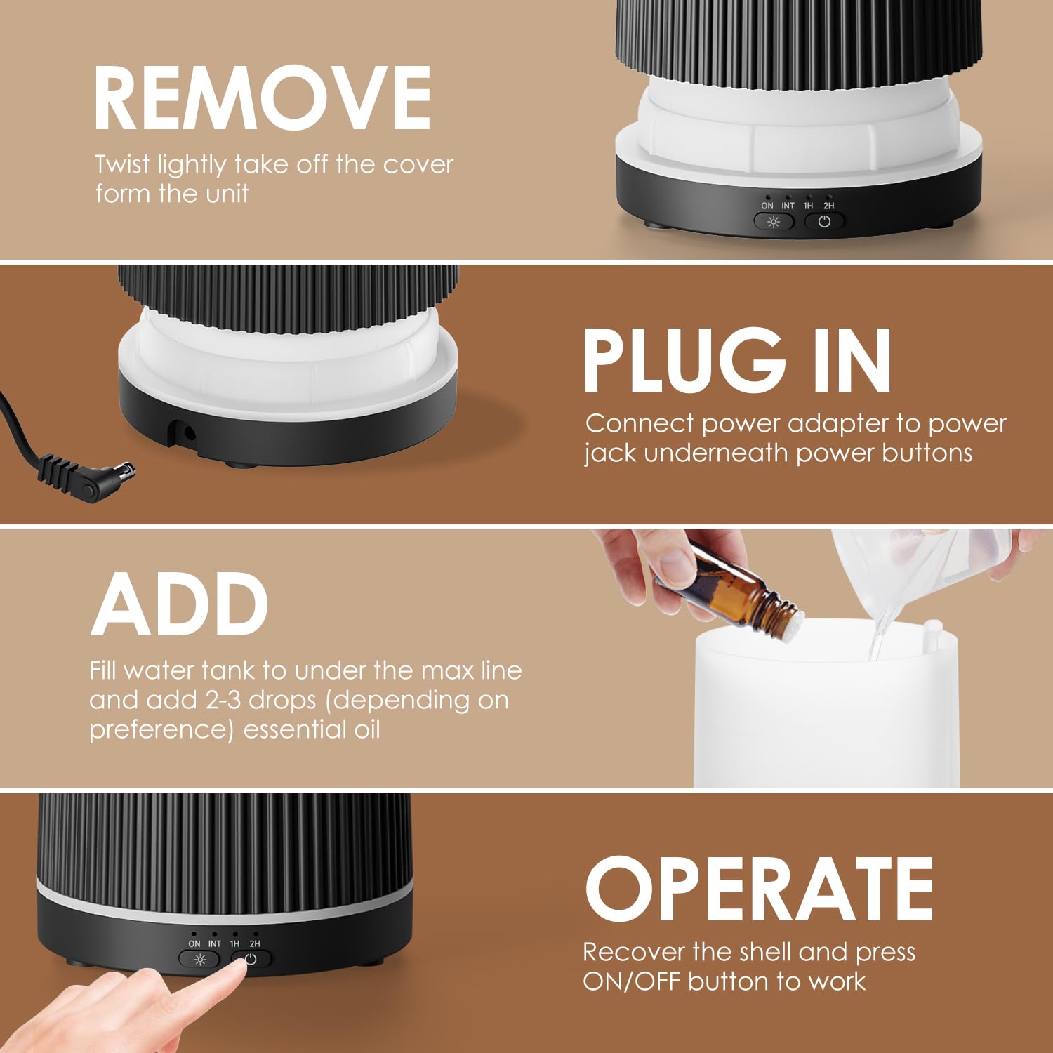 SALKING diffuser ultra-quiet operation ideal for sleep and work environments