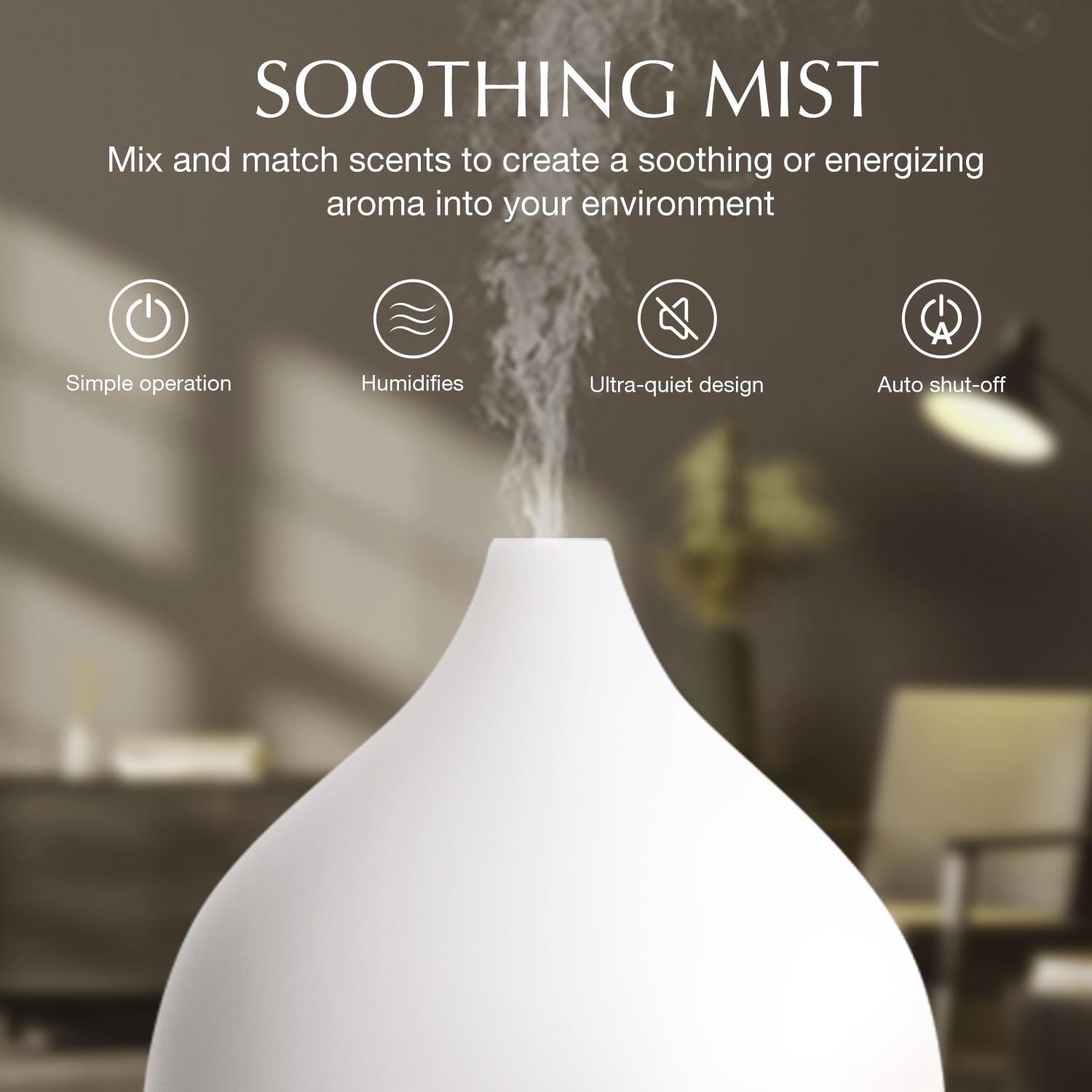 SALKING diffuser with warm white light creates cozy ambiance