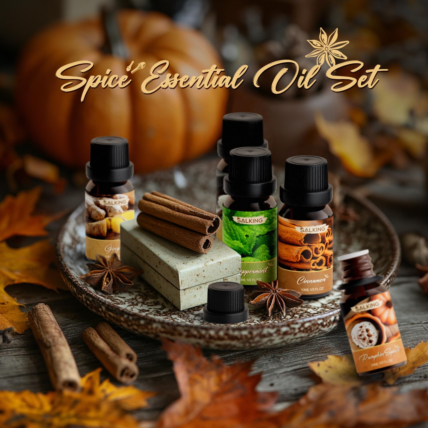 SALKING canela aceite esencial para aroma cálido en difusor