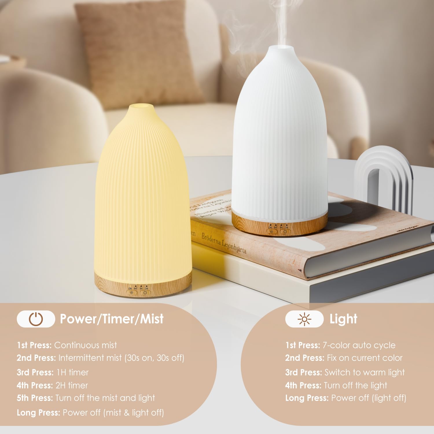 Salking 100ml capacity ensures compact, long-lasting aroma without frequent refills.