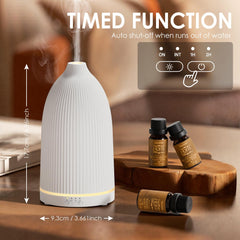 SALKING white diffuser timer options support customized sessions at work.