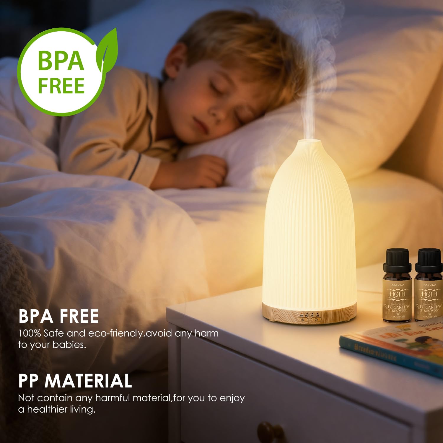 Salking diffuser is suitable for office or home spaces for mood-enhancing ambience.