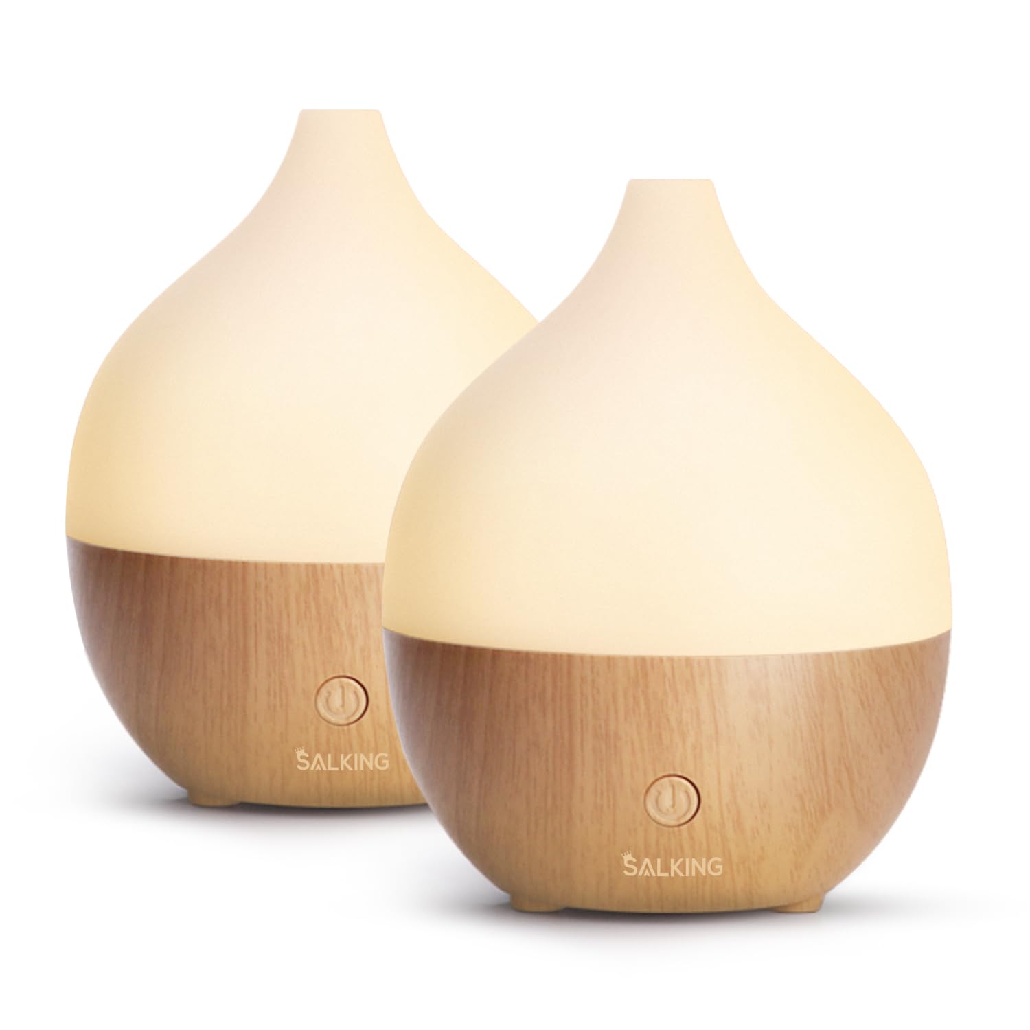 SALKING Essential Oil Diffuser Set 2, front view, compact twin units for home use.