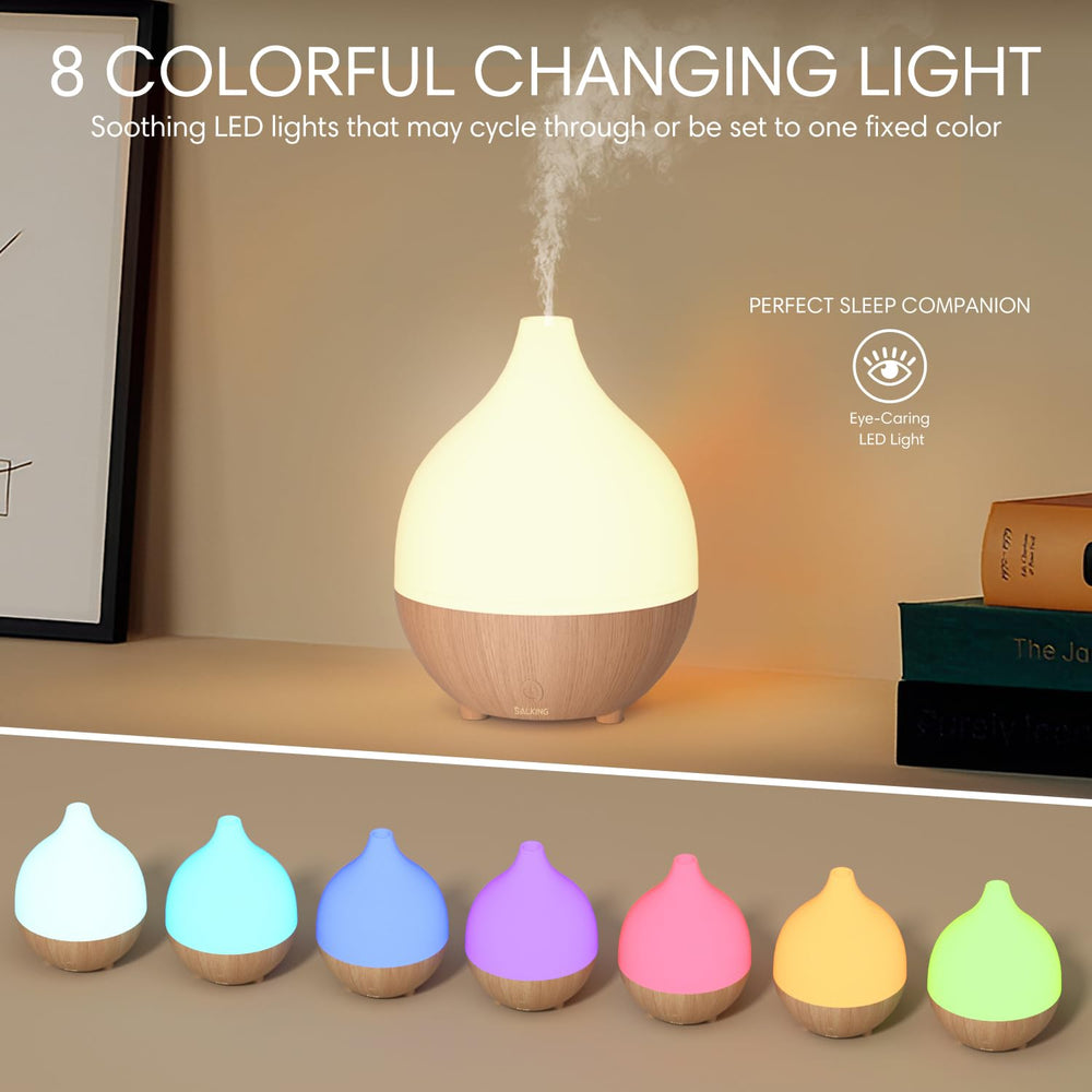 SALKING diffuser set 2 top view, sleek profile for desks and shelves.
