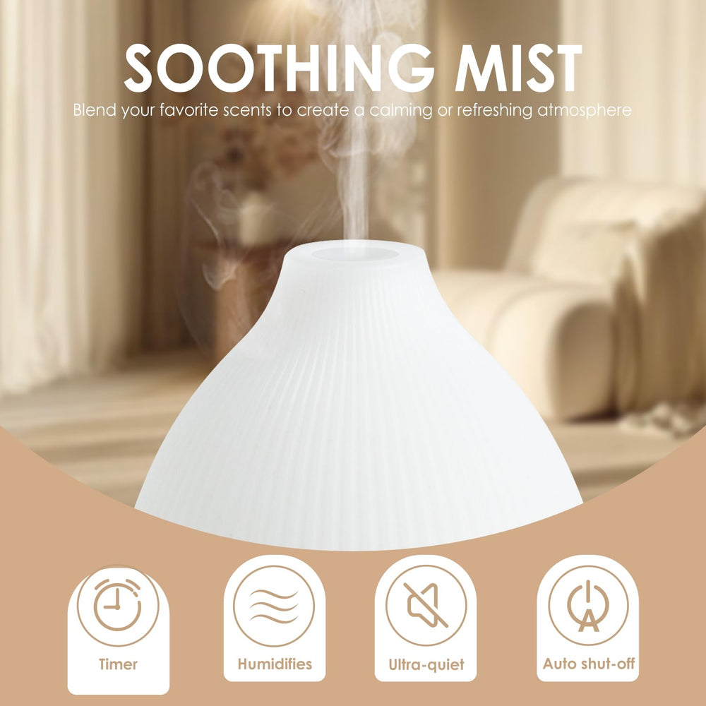 Salking diffuser runs ultra-quietly, maintaining a peaceful environment during sleep or work.