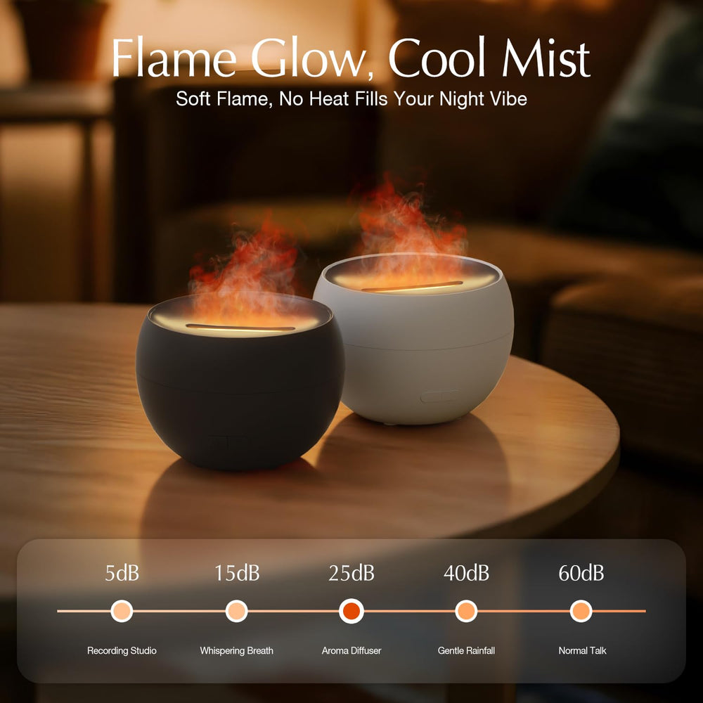 SALKING flame diffuser ambient light creates realistic flame glow at night