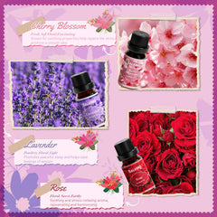 SALKING Floral Essential Oils Set Jasmine oil to enrich diffuser ambience.