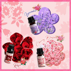 SALKING Floral Oils Set cherry blossom bottle brightening living spaces