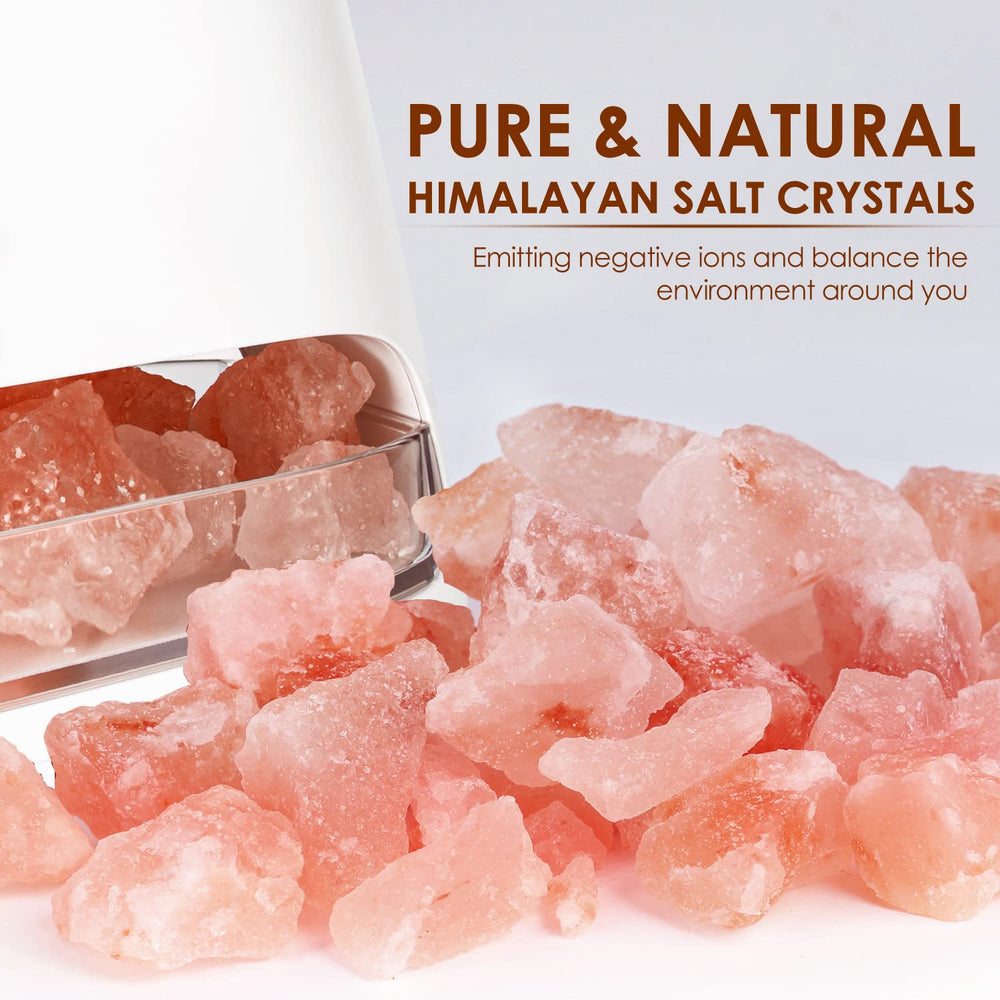 SALKING Himalayan salt lamp diffuser flame effect enhances ambiance
