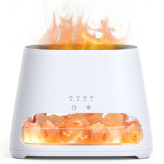 SALKING Himalayan salt lamp diffuser, front view, delivers gentle ambient lighting