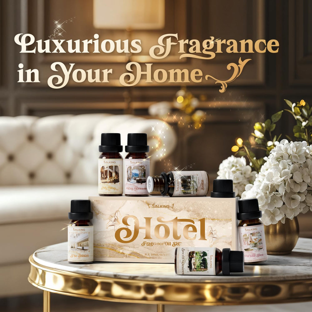 SALKING diffuser oil bottles in amber glass protect aroma during storage.