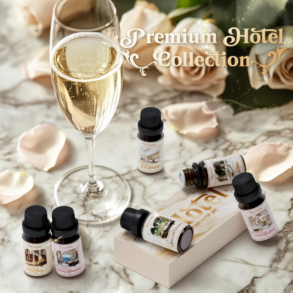 SALKING Secret Desires diffuser oil bottle creates intimate bedroom ambiance.