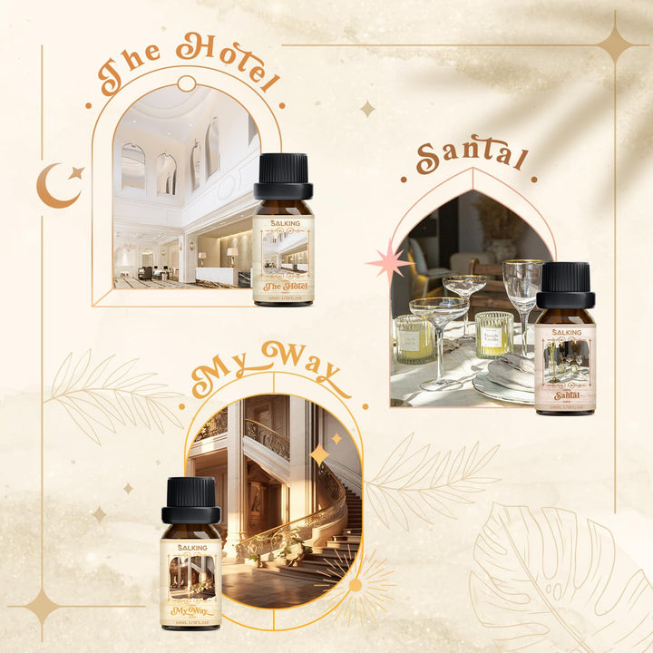 SALKING The Hotel diffuser oil bottle offers hotel-inspired fragrance for living rooms.