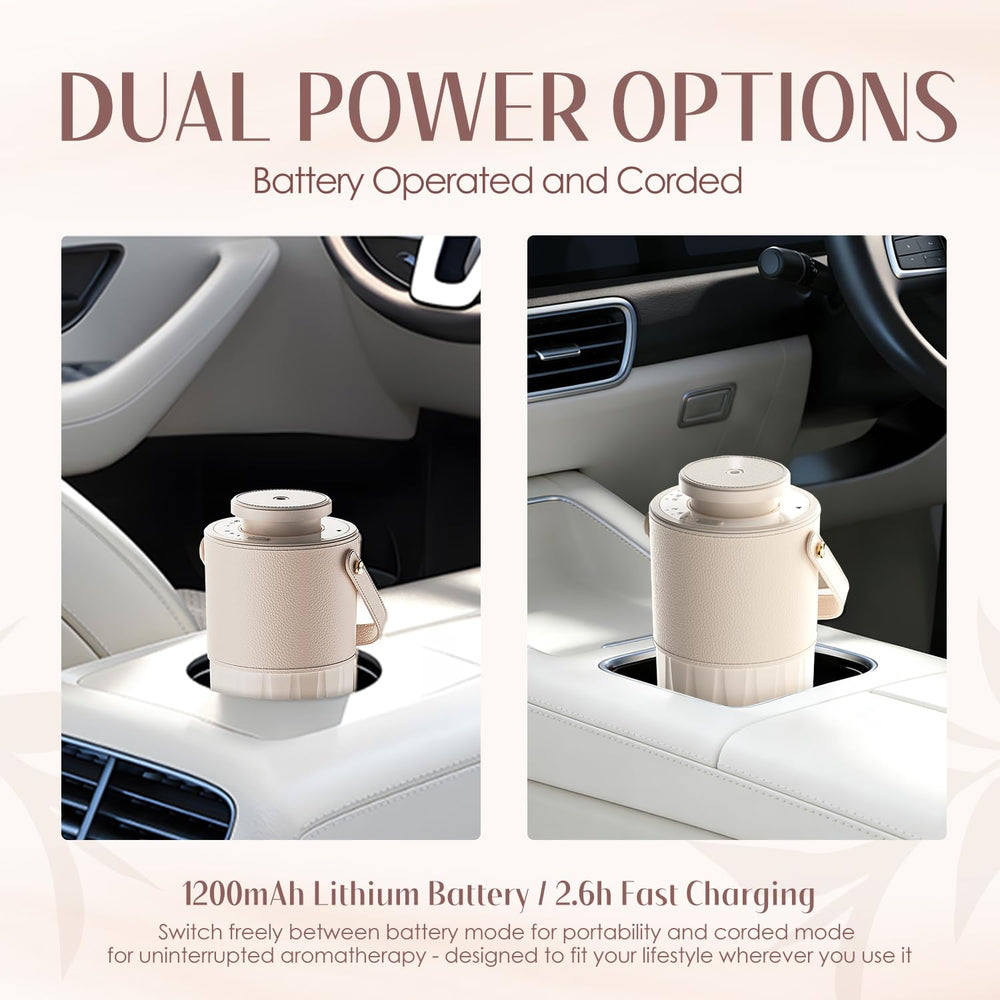 SALKING waterless diffuser with 30 ml hotel fragrance oil included for quick setup.