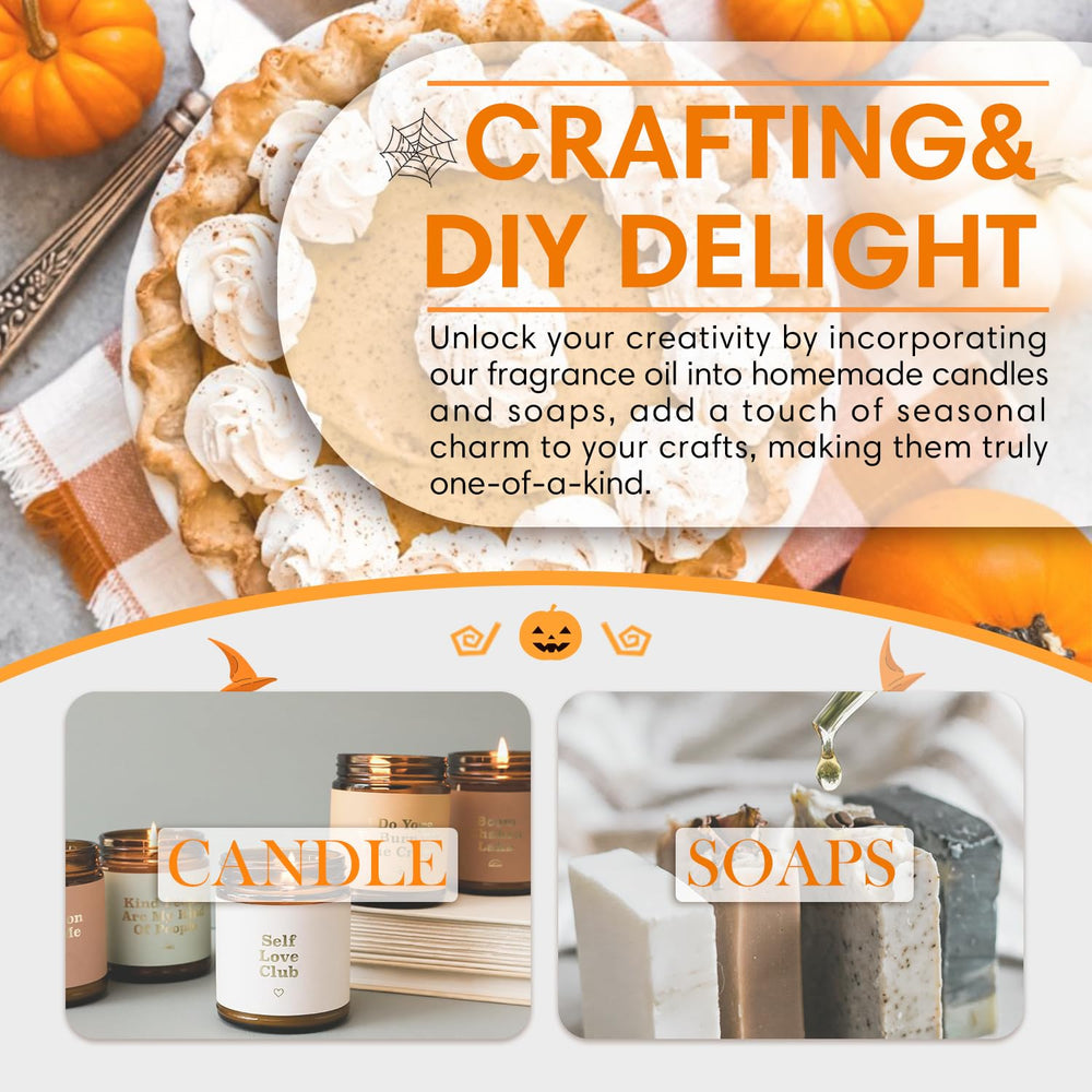 SALKING Pumpkin Pie Fragrance Oil drops infuse DIY projects with seasonal scent.