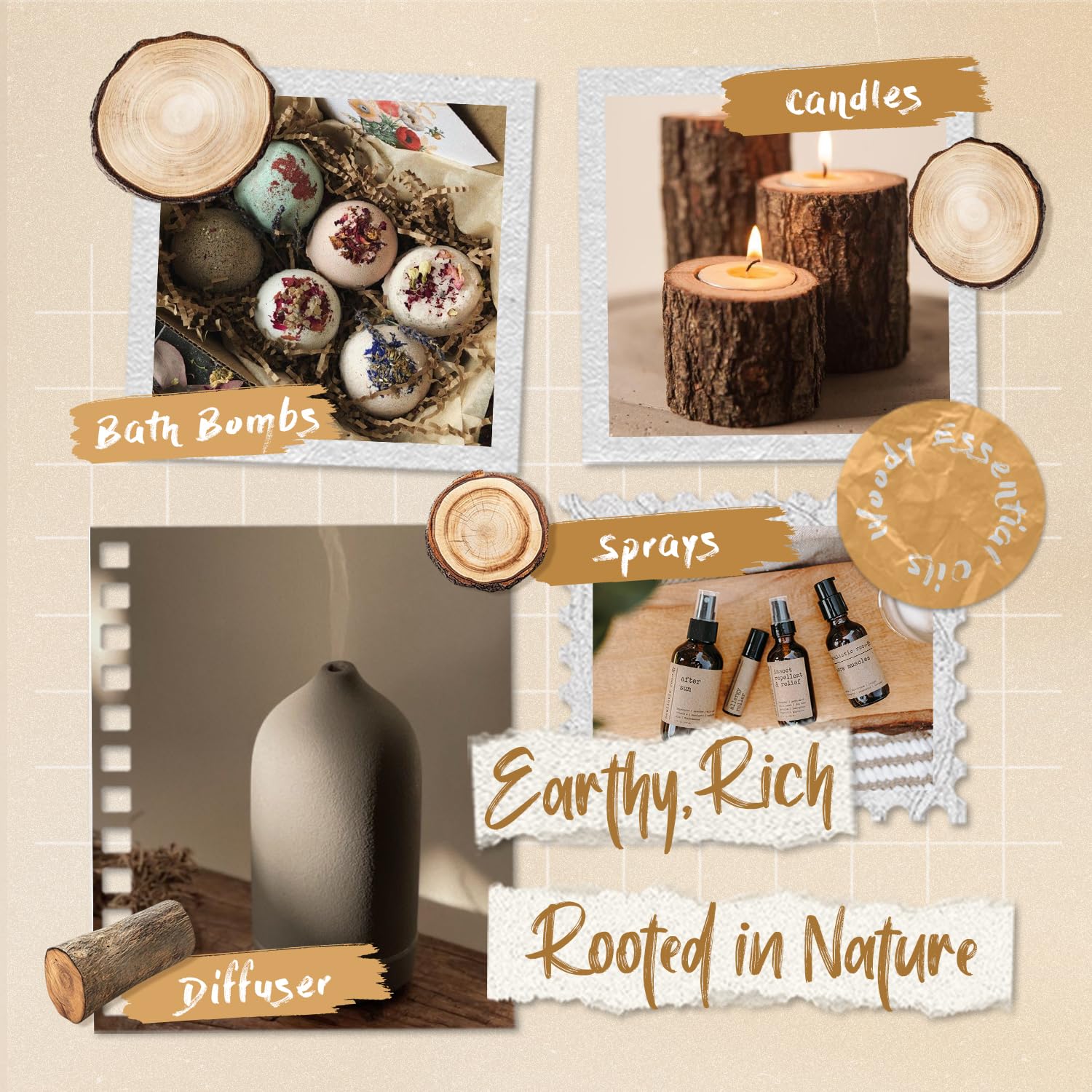 SALKING sandalwood oil bottle provides warm, earthy aroma for relaxing evenings