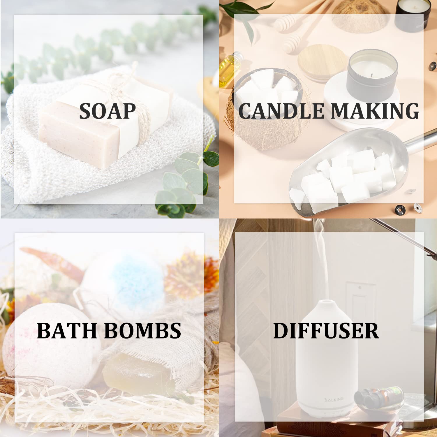 SALKING Spring Fragrance Oil Gardenia for calming, fresh room scent