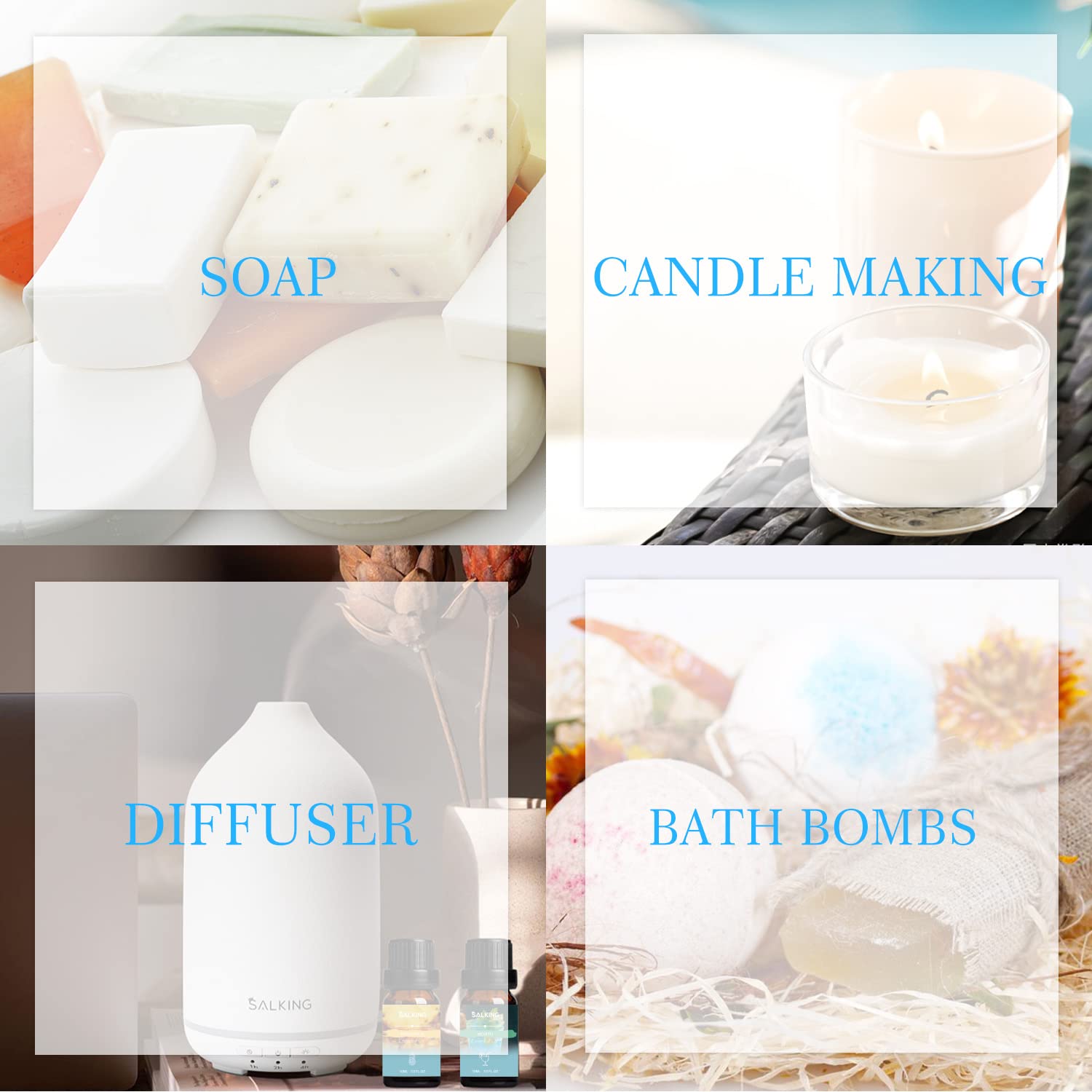 SALKING Vanilla Ice Cream diffuser oil for comforting, sweet warmth.