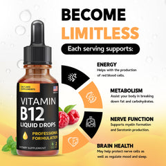 5000 mcg methylcobalamin B12 liquid from Salt Lake Supplements for vegan support.