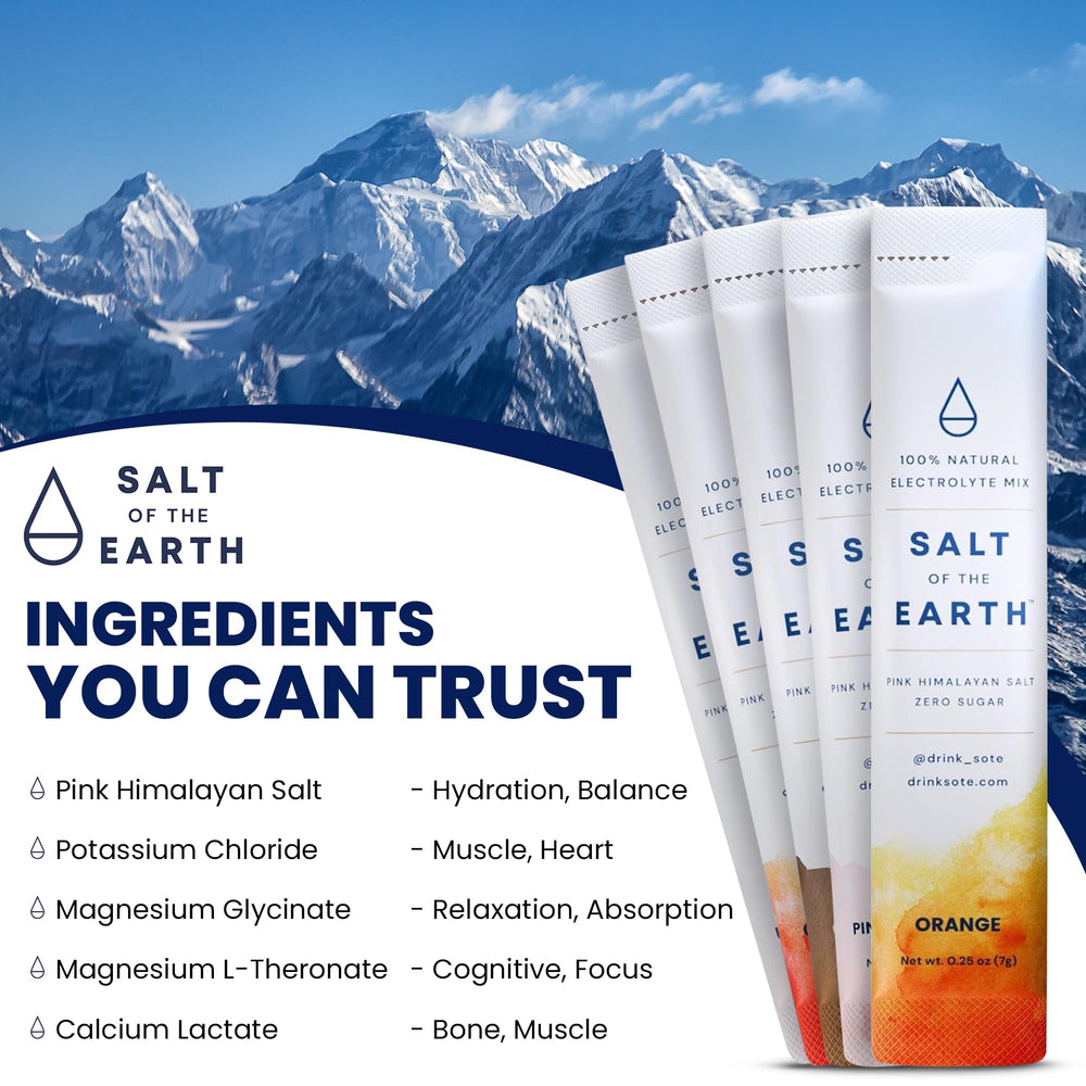 Beach scene with Salt of the Earth hydration for summer hydration
