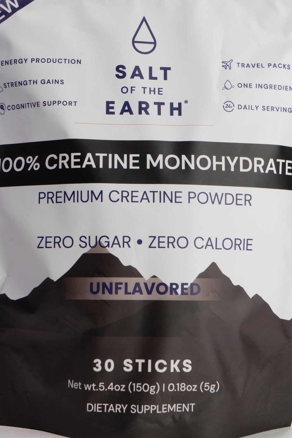 Salt of the Earth Creatine NSF-certified badge on packaging.