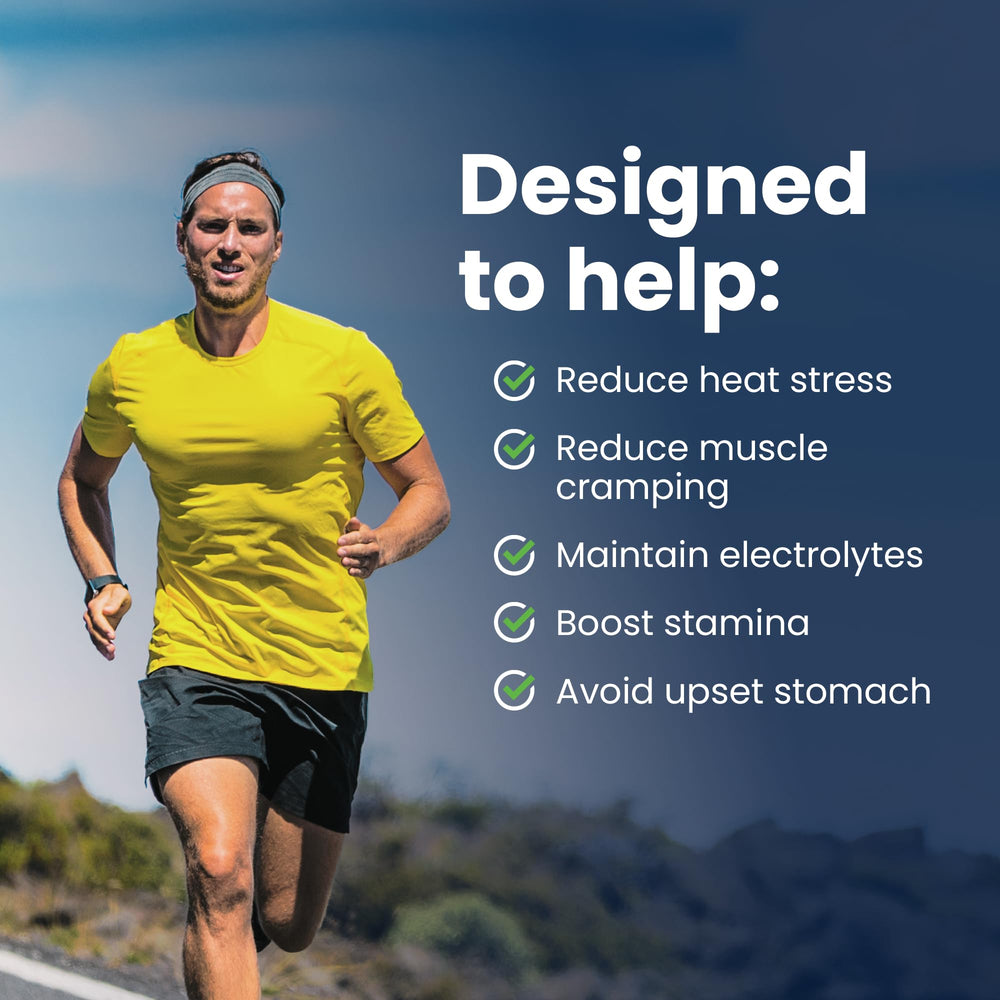 SaltStick electrolyte capsules close-up highlighting vitamin D for daily energy.