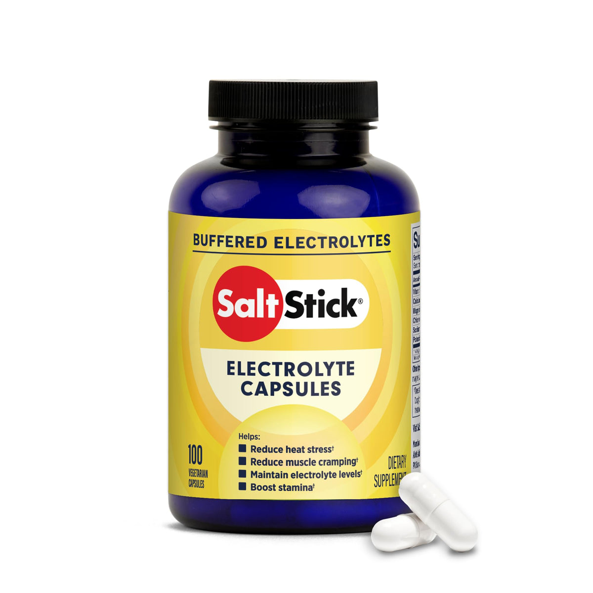 SaltStick electrolyte capsules packaging ready for workouts and steady hydration support.