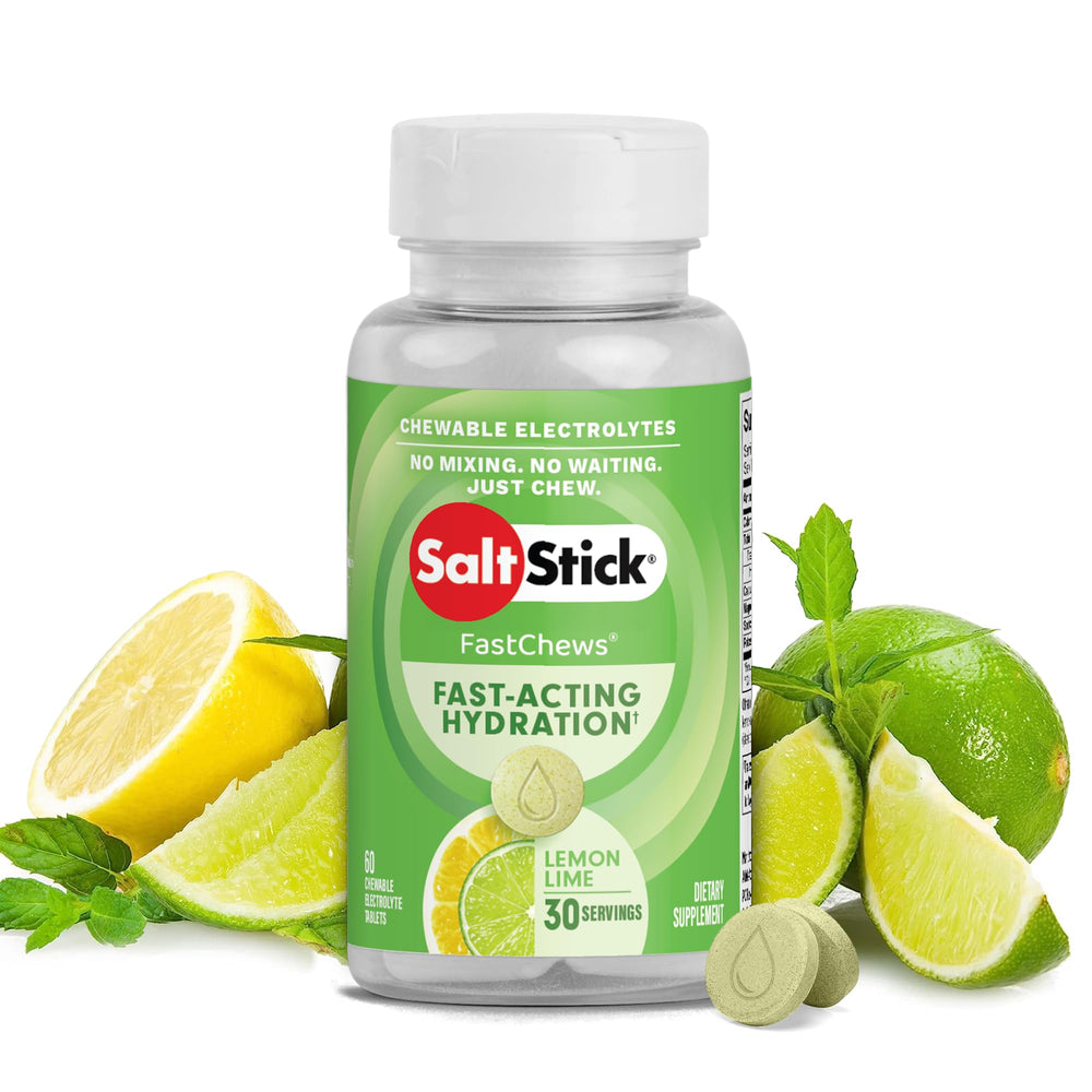 SaltStick Electrolyte FastChews bottle for quick hydration during workouts