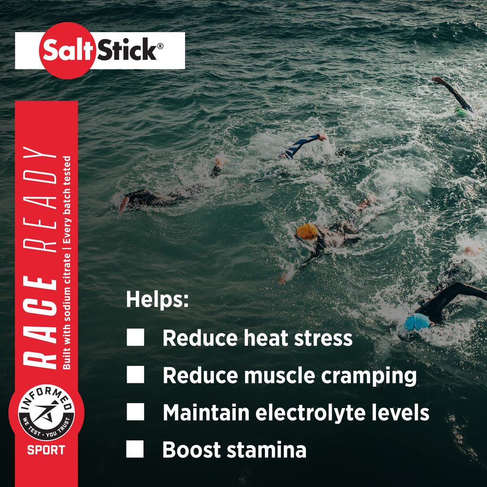 SaltStick Electrolytes during a run for steady hydration on the course.