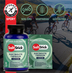SaltStick Electrolytes on trail pack for endurance performance.