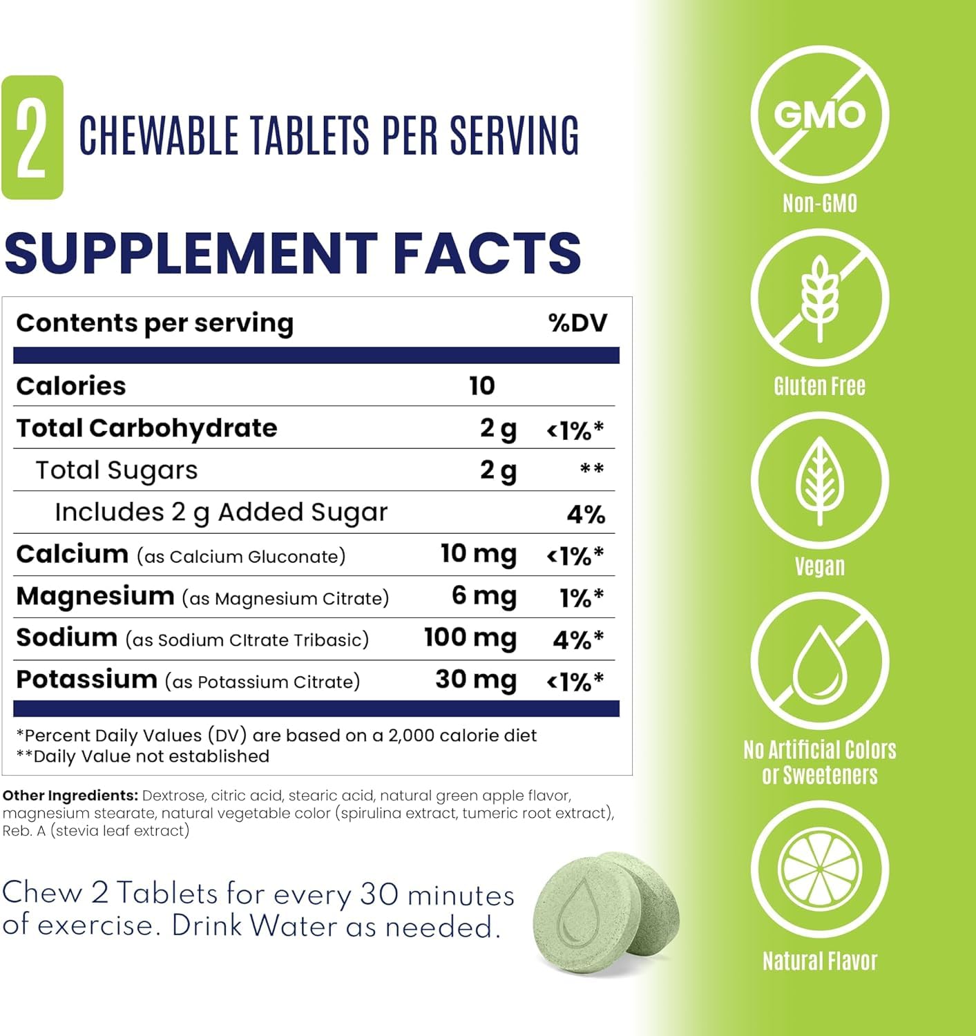 SaltStick chews with water for balanced hydration during workouts.