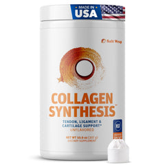 SaltWrap Collagen Synthesis tub front view highlighting joint support formula