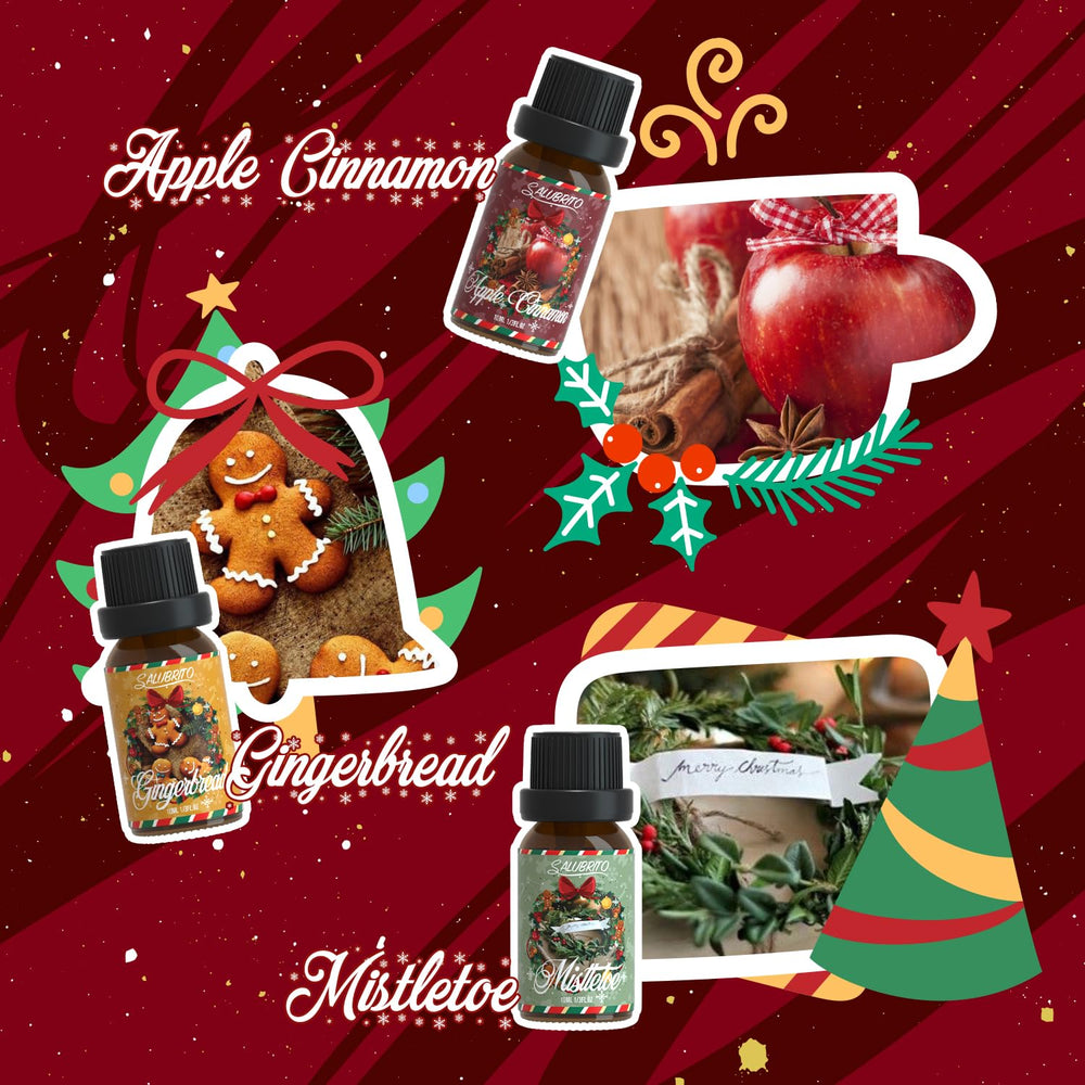 Salubrito apple cinnamon oil bottle for cozy kitchen diffuser or candles
