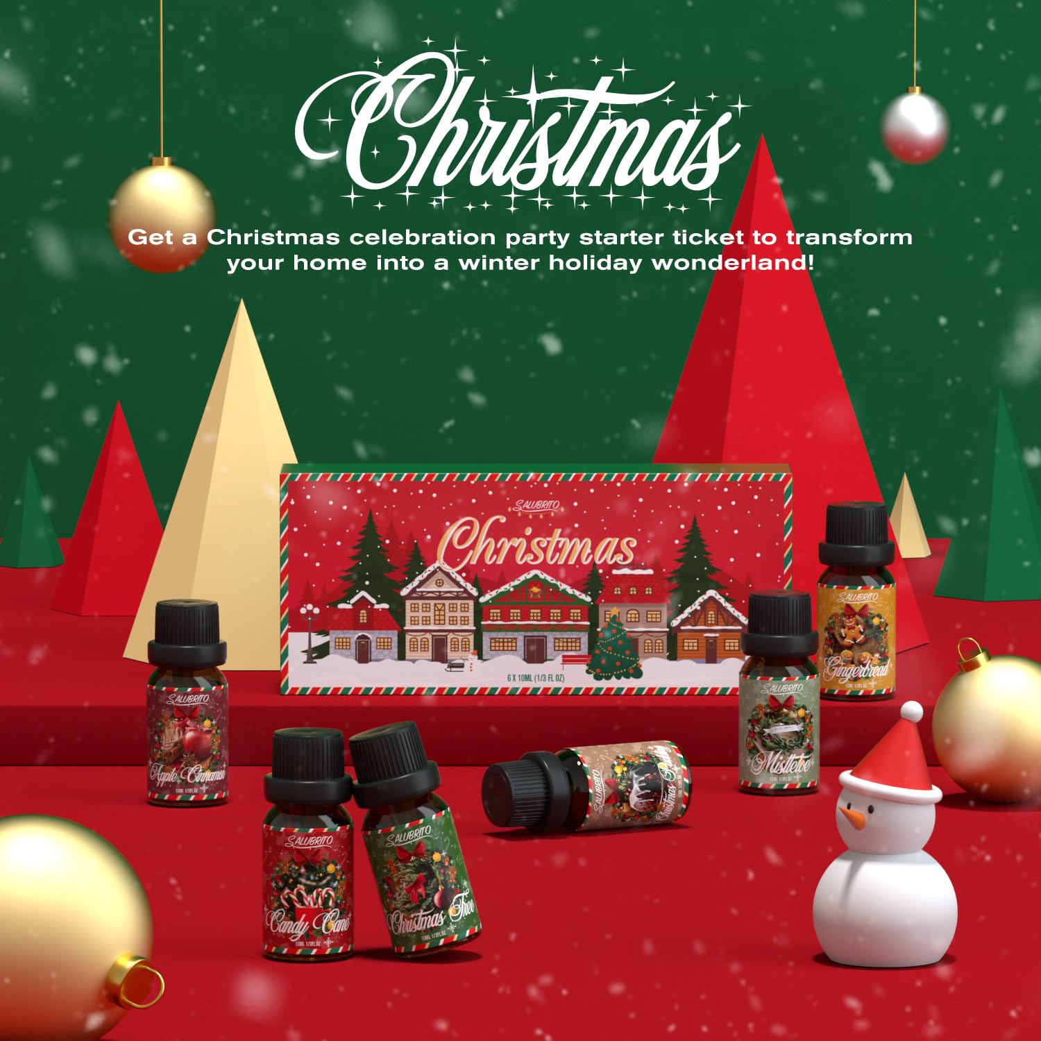 Salubrito gingerbread oil bottle enhances baking-themed candles or soaps