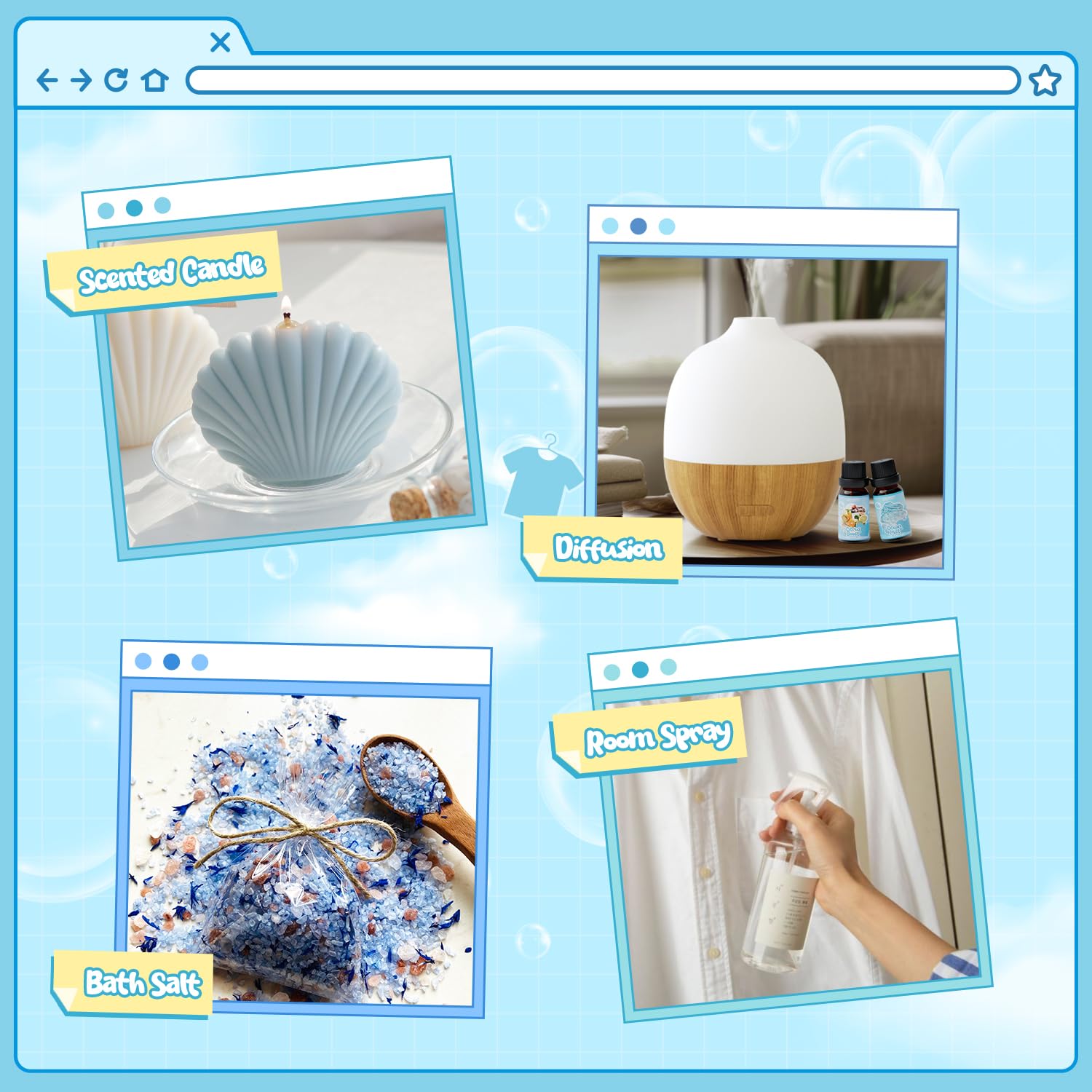Salubrito Clean Laundry scented oil — versatile diffuser use for home ambience.