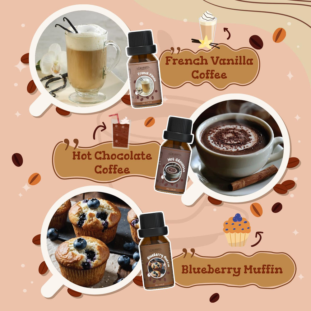 Salubrito Coffee Fragrance Oils cafe mocha bottle—great for cozy evenings.