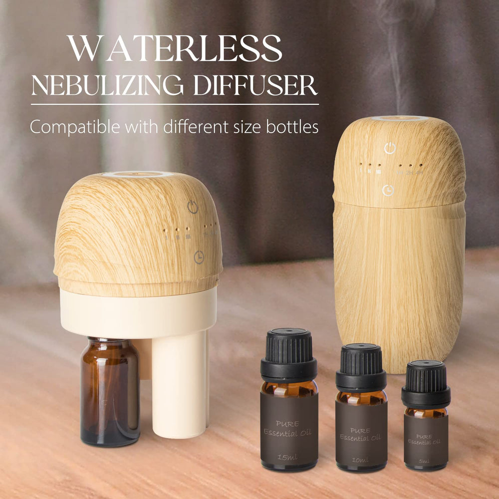 Salubrito compact diffuser fits in a car cup holder for on-the-go scent.