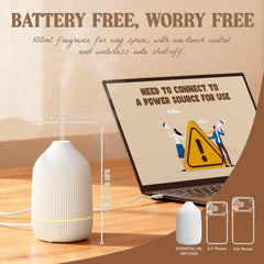 Salubrito diffuser with seven LED lights cycling to set ambiance