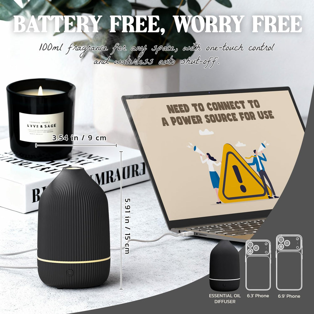 Salubrito diffuser features automatic shut-off for safe use