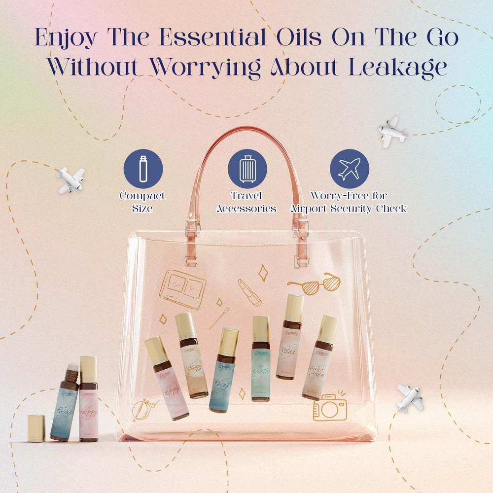 Salubrito frankincense eucalyptus roll-on bottle for balance and clarity