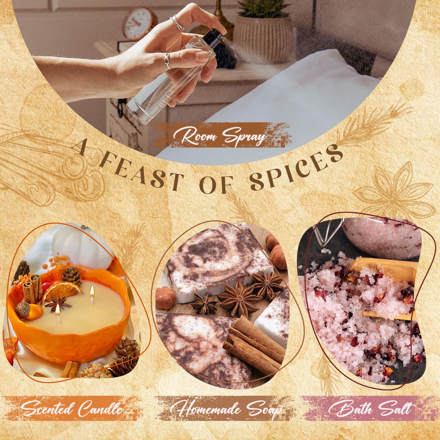 Salubrito Gingerbread fragrance oil, holiday spice for bath products and diffusers