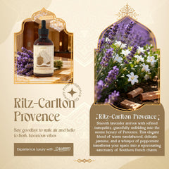 Salubrito hotel essential oil Provence bottle close-up showcases premium fragrance for homes