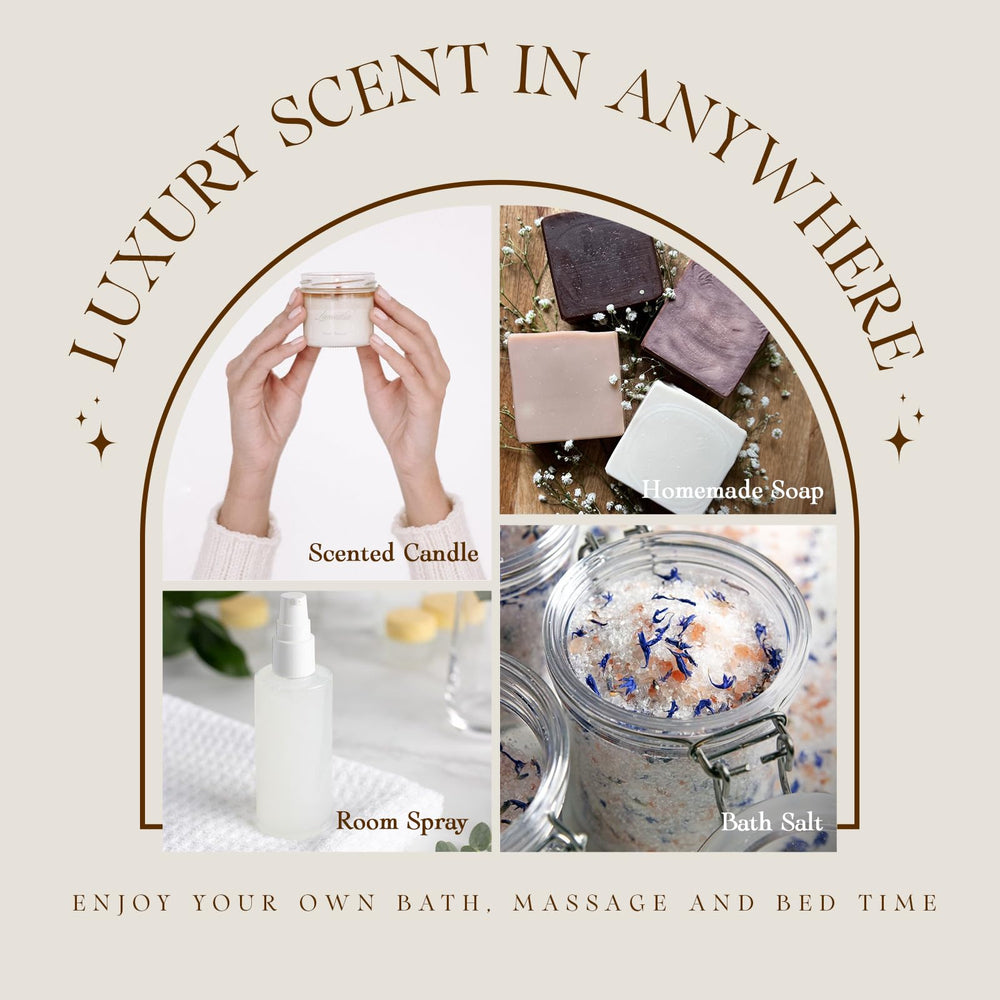 Salubrito fragrance set enhances bedroom ambience with soothing scents.