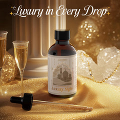 Salubrito Luxury Night Oil in a bedroom with soothing scent